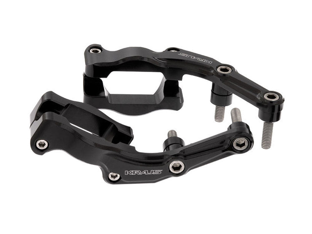 Remote Reservoir External Mounting Brackets. Fits Touring 2014up with Ohlins Shocks. - Kraus Moto