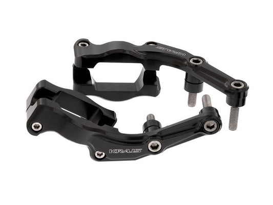 Remote Reservoir External Mounting Brackets. Fits Touring 2014up with Ohlins Shocks. - Kraus Moto