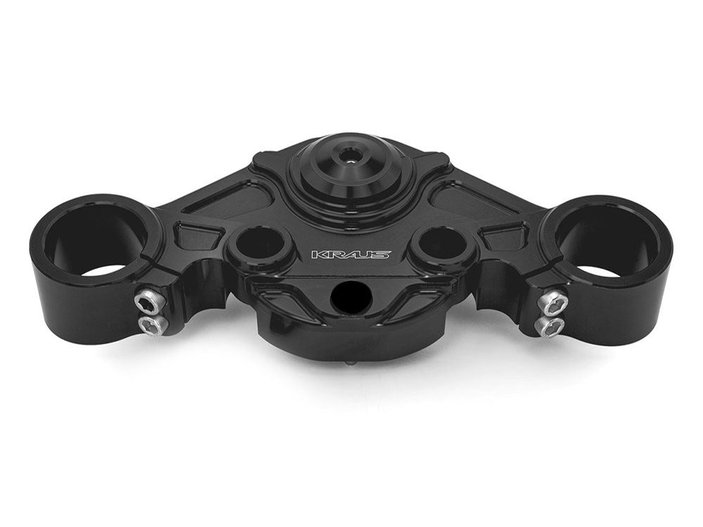 Wolf One Billet Bagger Top Clamp - Black. Fits Road Glide 2024up - Kraus Moto