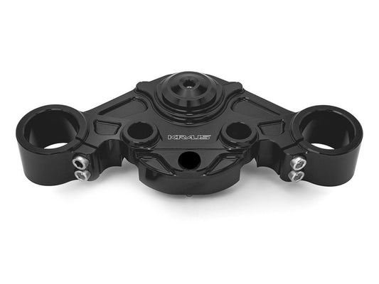 Wolf One Billet Bagger Top Clamp - Black. Fits Road Glide 2024up - Kraus Moto
