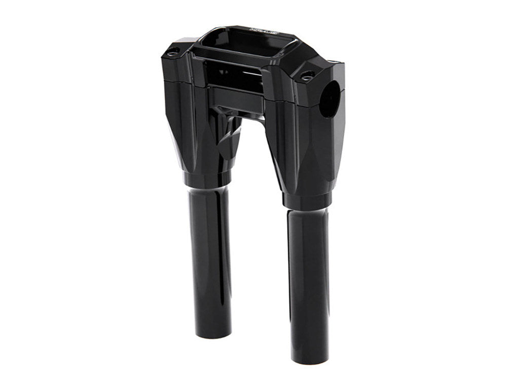 8in. Straight x 1-1/8in. Clamp Core Isolated Riser Kit - Black. Fits Softail Street Bob, Low Rider ST, Standard & Breakout 2018-2024 - Kraus Moto