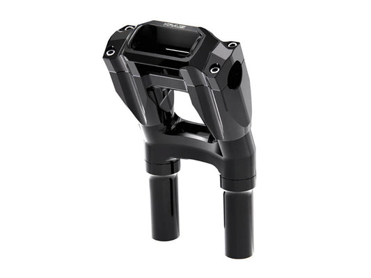 8in. Kickback x 1in. Clamp Core Isolated Riser Kit - Black. Fits Softail Street Bob, Low Rider ST, Standard & Breakout 2018-2024 - Kraus Moto
