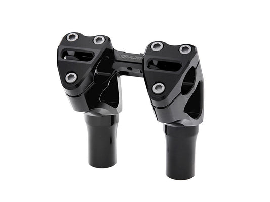 5in. Kickback x 1-1/8in. Clamp Workman Riser Kit - Black. Fits 1-1/8in. Handlebar - Kraus Moto