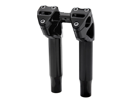 9in. Kickback x 1-1/8in. Clamp Workman Riser Kit - Black. Fits 1-1/8in. Handlebar - Kraus Moto