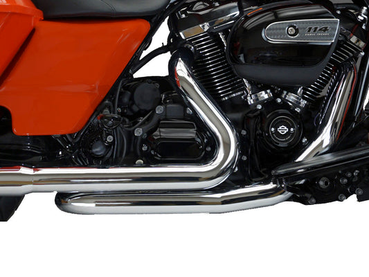 Right Side Tuck & Under Headers - Chrome. Fits Touring 2017up. - Khrome Werks