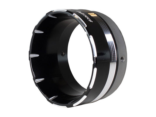 Tracer Straight Cut Billet End Cap - Black. Fits Khrome Werks 4.5in. Exhausts & Mufflers - Khrome Werks