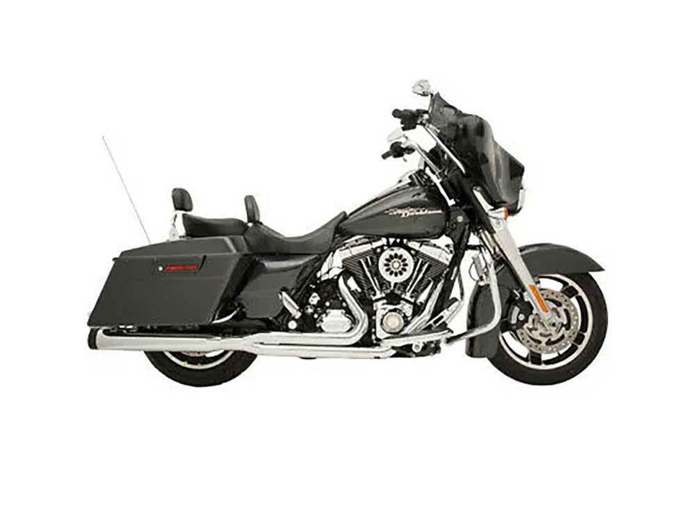 Outlaw 2-into-1 Exhaust - Chrome. Fits Touring 2017up - Khrome Werks