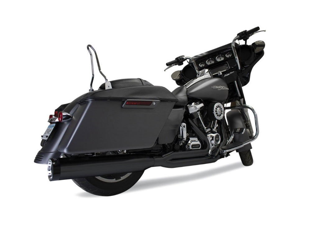 Outlaw 2-into-1 Exhaust - Black. Fits Touring 2017up - Khrome Werks