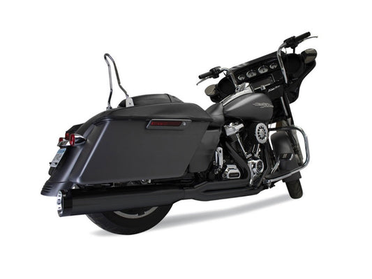 Outlaw 2-into-1 Exhaust - Black. Fits Touring 2017up - Khrome Werks