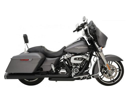 Dominator 2-into-2 Dual Exhaust - Black Headers with Black 4.5in. Mufflers. Fits Touring 2017up - Khrome Werks