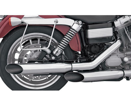 3in. HP-Plus Slash Cut Slip-On Mufflers - Chrome. Fits Dyna 1995-2017. - Khrome Werks