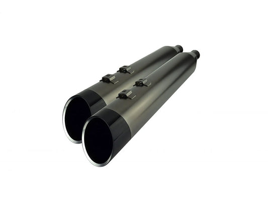 4-1/2in. Edge Slip-On Mufflers - Smoke, Smoked Satin Chrome. Fits Touring 2017up. - Khrome Werks