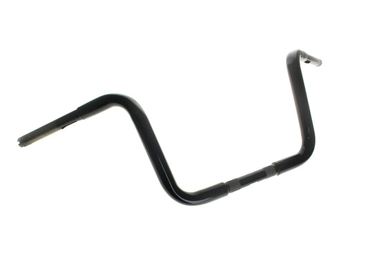 10in. x 1-1/4in. Ape Hanger Handlebar - Gloss Black - LA Choppers