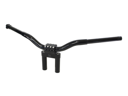8in. x 1-1/4in. Straight Kage Fighter Handlebar - Gloss Black. - LA Choppers