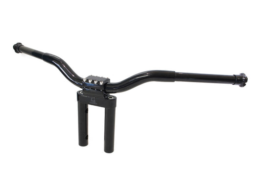 10in. x 1-1/4in. Straight Kage Fighter Handlebar - Gloss Black. - LA Choppers