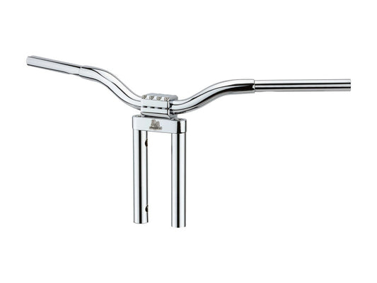 12in. x 1-1/4in. Straight Kage Fighter Handlebar - Chrome. - LA Choppers