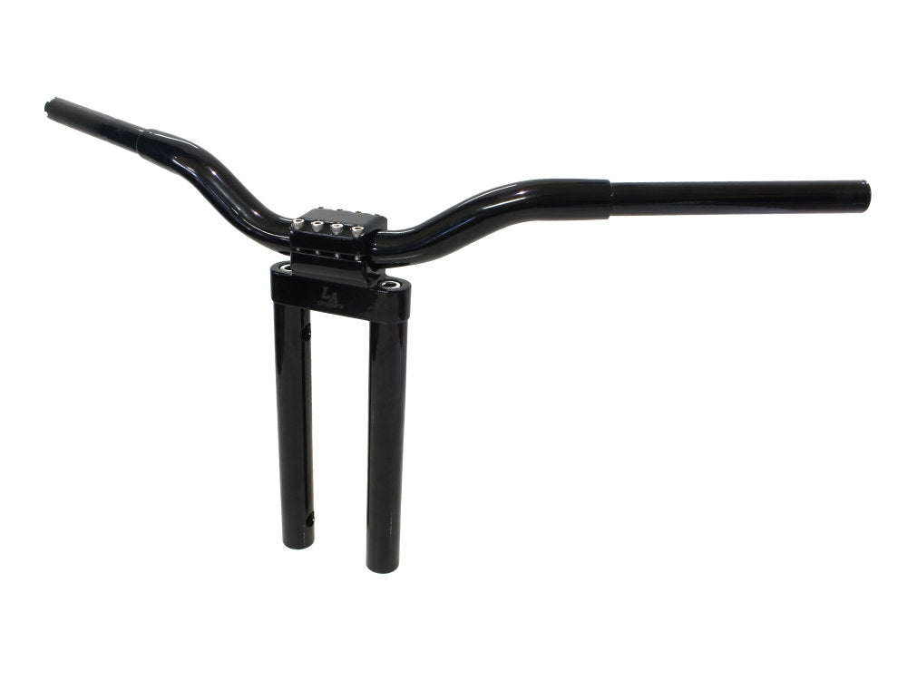 14in. x 1-1/4in. Straight Kage Fighter Handlebar - Gloss Black. - LA Choppers