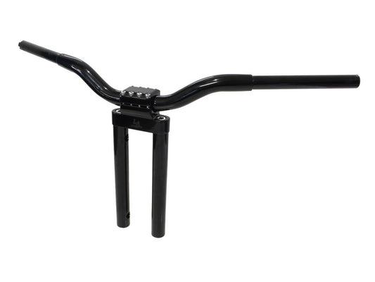 14in. x 1-1/4in. Straight Kage Fighter Handlebar - Gloss Black. - LA Choppers