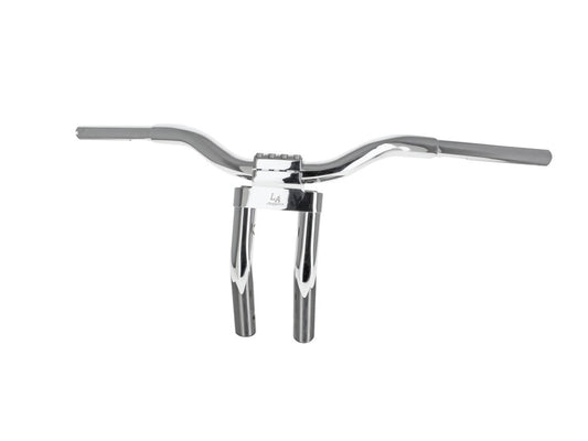 11in. x 1-1/4in. Pullback Kage Fighter Handlebar - Chrome. - LA Choppers