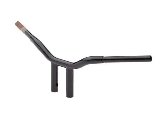 8in. x 1-1/4in. Straight One Piece Kage Fighter Handlebar - Gloss Black. - LA Choppers