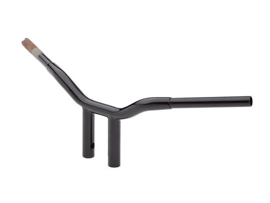 10in. x 1-1/4in. Straight One Piece Kage Fighter Handlebar - Gloss Black. - LA Choppers