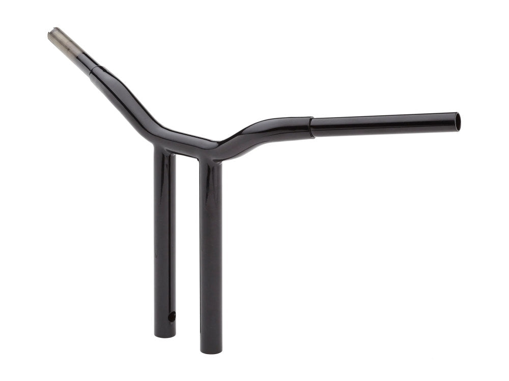 14in. x 1-1/4in. Straight One Piece Kage Fighter Handlebar - Gloss Black. - LA Choppers