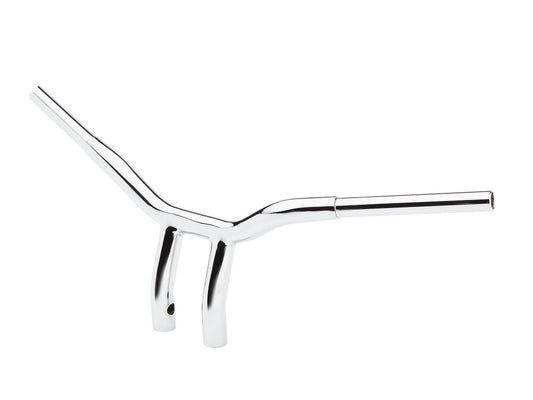 8in. x 1-1/4in. Pullback One Piece Kage Fighter Handlebar - Chrome. - LA Choppers