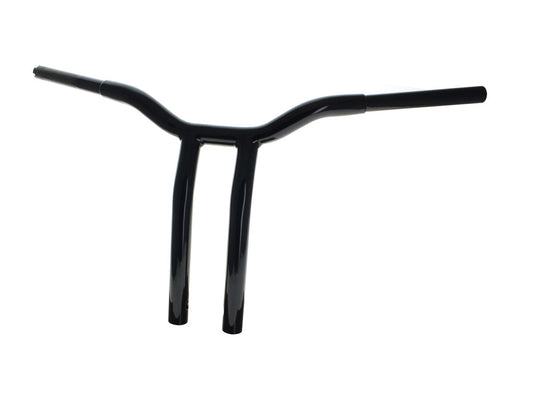 14in. x 1-1/4in. Pullback One Piece Kage Fighter Handlebar - Gloss Black. - LA Choppers