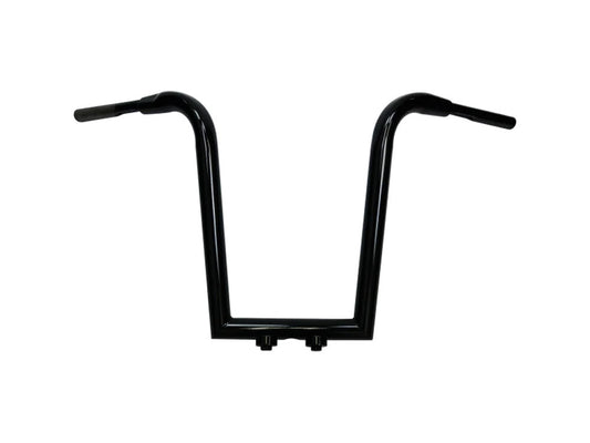 16in. x 1-1/2in. Miter Cut Tree Hugger Handlebar - Gloss Black. - LA Choppers