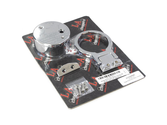 Performance Risers Gauge Mount - Chrome. Fits Various HD Models with 3-3/8in. Speedo. - LA Choppers