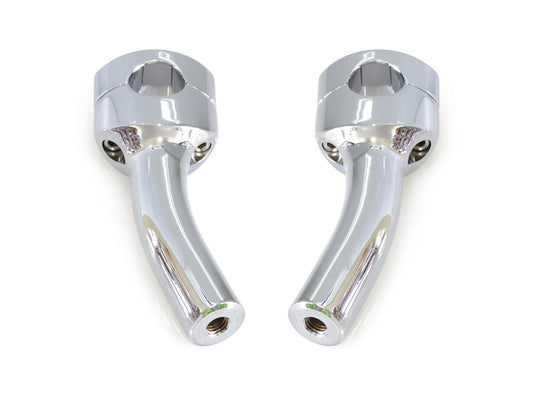 5.5in. Pullback Two Piece Riser Kit - Chrome. Fits 1-1/4in. Handlebar - LA Choppers