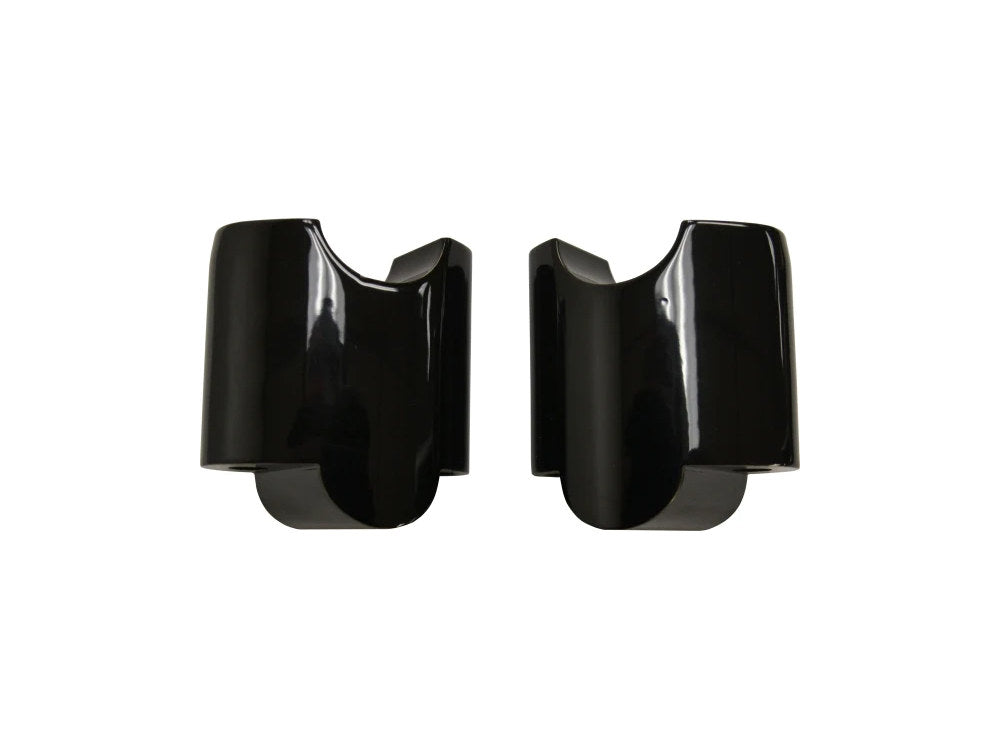 2in. Riser Spacers - Gloss Black. Fits Sportster Forty-Eight 2010-2021. - LA Choppers