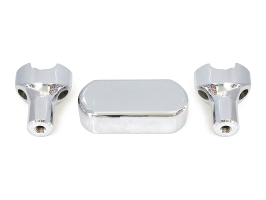3in. Straight One Piece Riser Kit - Chrome. Fits 1-1/4in. Handlebar - LA Choppers