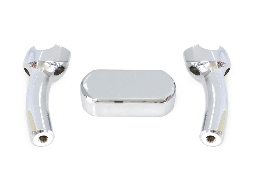 5.5in. Pullback One Piece Riser Kit - Chrome. Fits 1-1/4in. Handlebar - LA Choppers