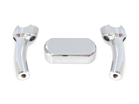 5.5in. Pullback One Piece Riser Kit - Chrome. Fits 1-1/4in. Handlebar - LA Choppers