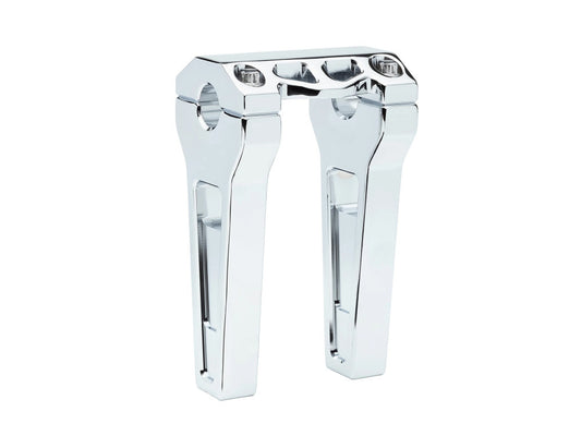 6in. Straight Performance Risers - Chrome. Fits 1-1/4in. Handlebar - LA Choppers