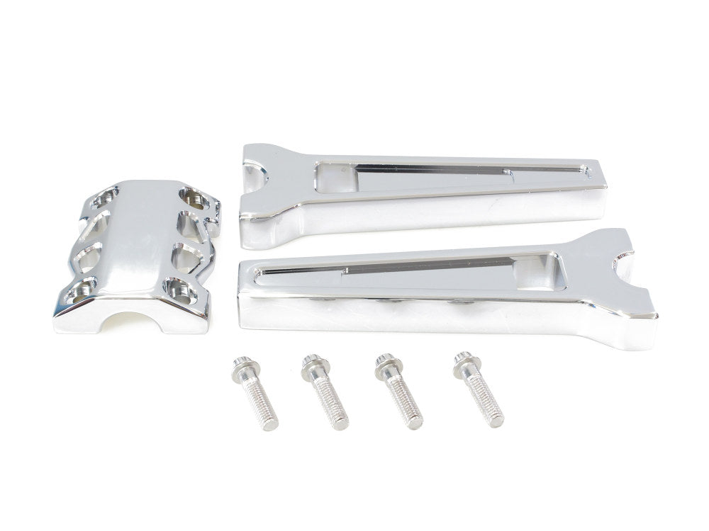 8in. Straight Performance Risers - Chrome. Fits 1-1/4in. Handlebar - LA Choppers