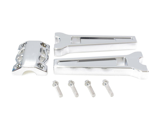8in. Straight Performance Risers - Chrome. Fits 1-1/4in. Handlebar - LA Choppers