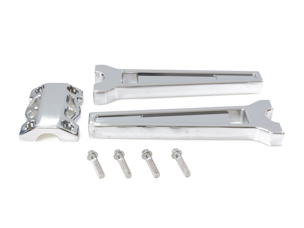 10in. Straight Performance Risers - Chrome. Fits 1-1/4in. Handlebar - LA Choppers