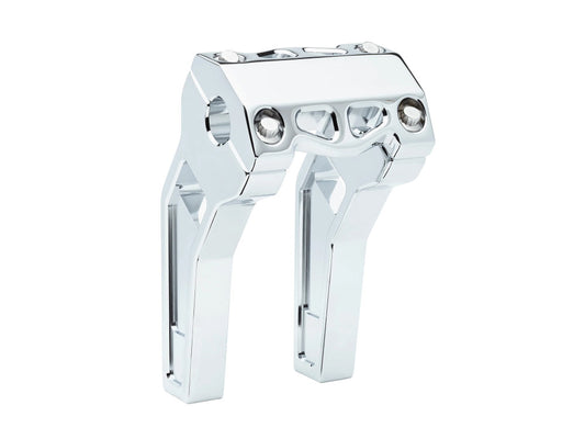 6in. Pullback Performance Risers - Chrome. Fits 1-1/4in. Handlebar - LA Choppers