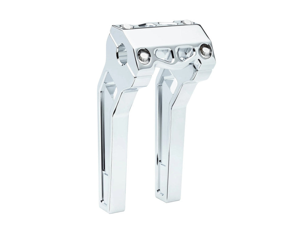 10in. Pullback Performance Risers - Chrome. Fits 1-1/4in. Handlebar - LA Choppers
