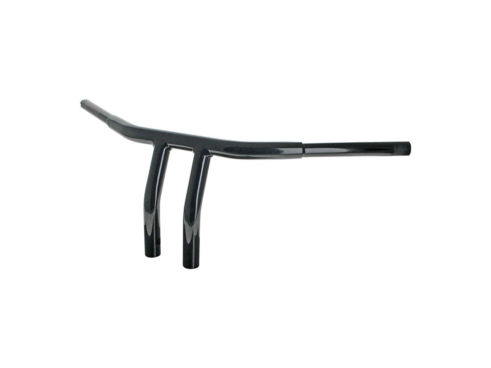 8in. x 1-1/4in. Drag T-Bar Handlebar - Gloss Black - LA Choppers