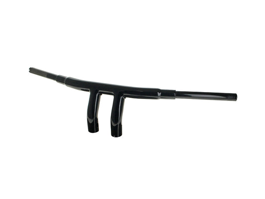 6in. x 1-1/2in. Drag T-Bar Handlebar - Gloss Black - LA Choppers