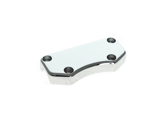Smooth Handlebar Top Clamp with Exposed Bolts - Chrome - LA Choppers