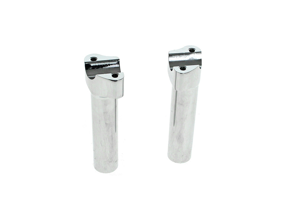 6in. Tall Risers - Chrome. Fits 1in. Handlebar - LA Choppers