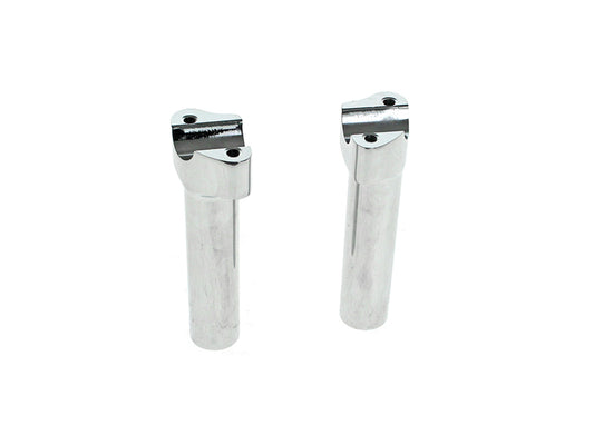 6in. Tall Risers - Chrome. Fits 1in. Handlebar - LA Choppers