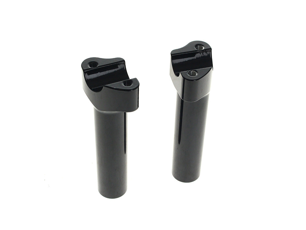 6in. Tall Risers - Gloss Black. Fits 1in. Handlebar - LA Choppers