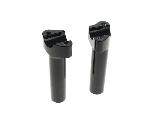 6in. Tall Risers - Gloss Black. Fits 1in. Handlebar - LA Choppers