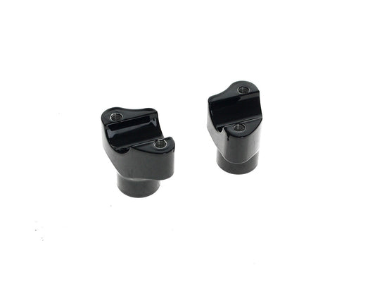 1-1/2in. Tall Risers - Gloss Black. Fits 1in. Handlebar - LA Choppers
