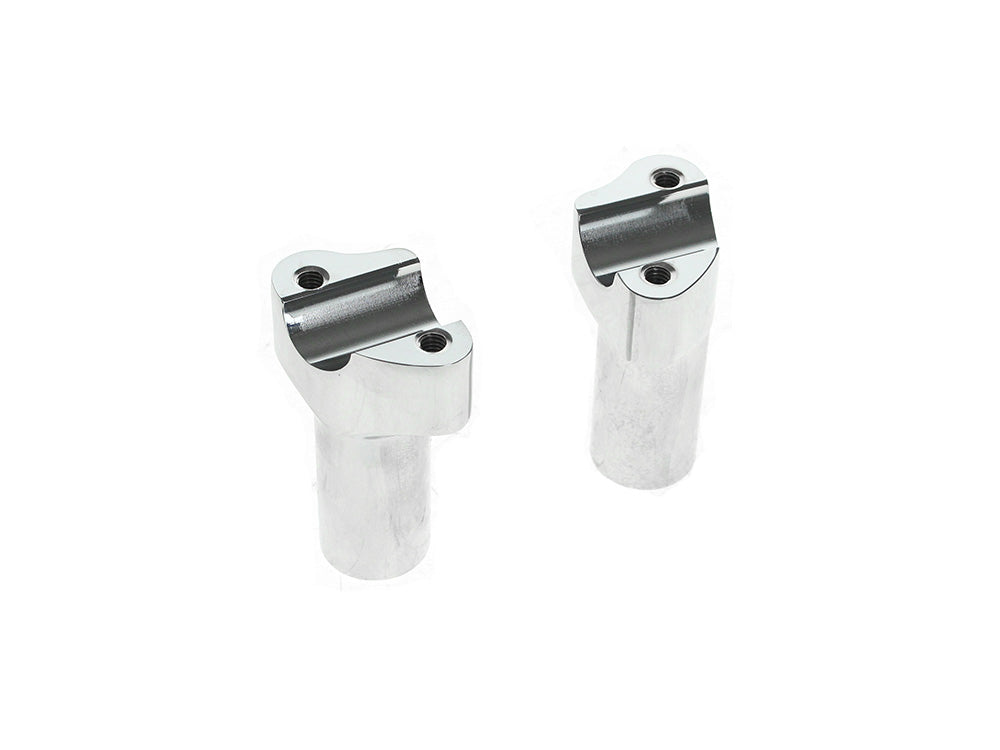 3-1/2in. Tall Risers - Chrome. Fits 1in. Handlebar - LA Choppers